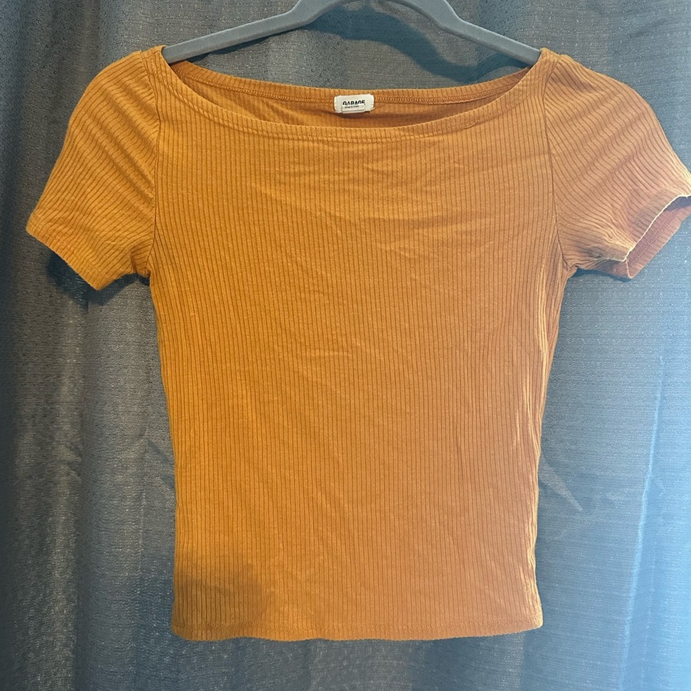 Garage Mustard Yellow Fitted Short Sleeve Tee